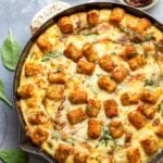 Cheesy Tuscan Frittata with Spinach, Sun-Dried Tomatoes, and Parmesan