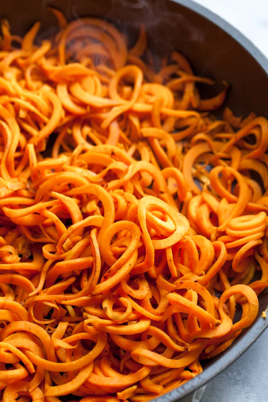 How to Make Spiralized Sweet Potato Noodles