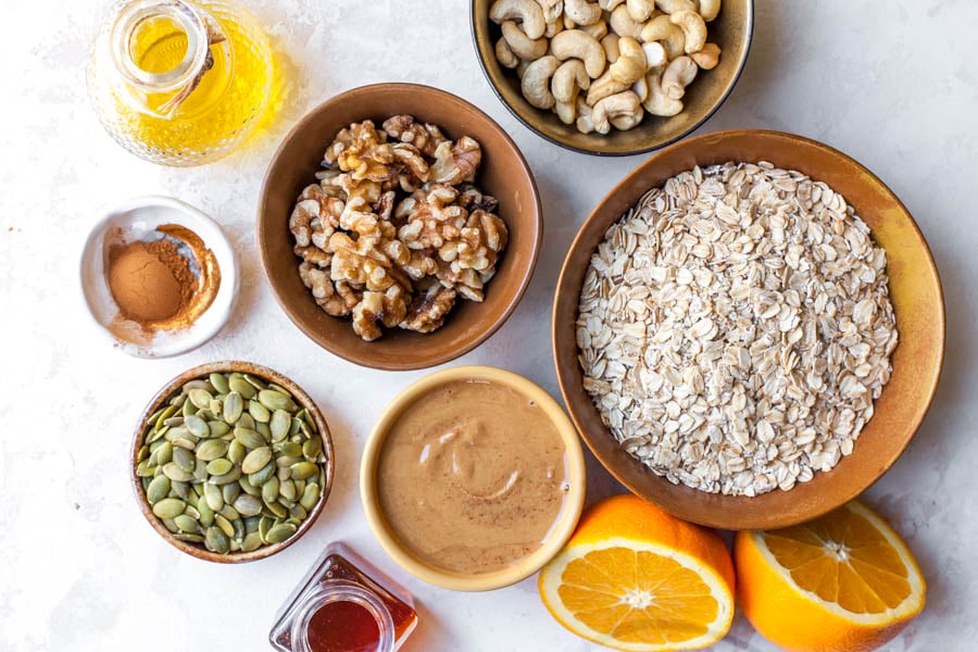 Ingredients for Homemade Granola
