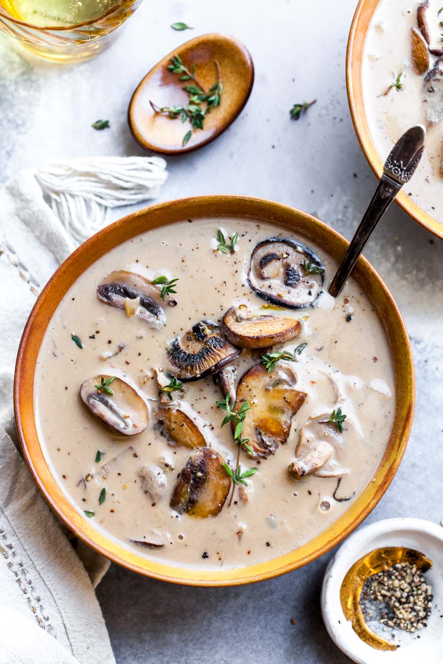 Vegan and Gluten-Free Cream of Mushroom Soup (30 Minutes)