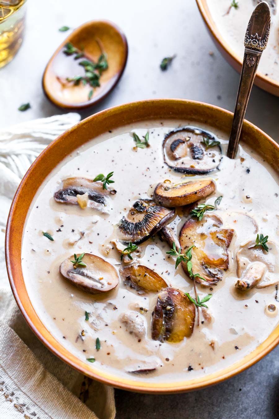 Vegetarian Mushroom Soup Recipe (dairy-free, gluten-free)