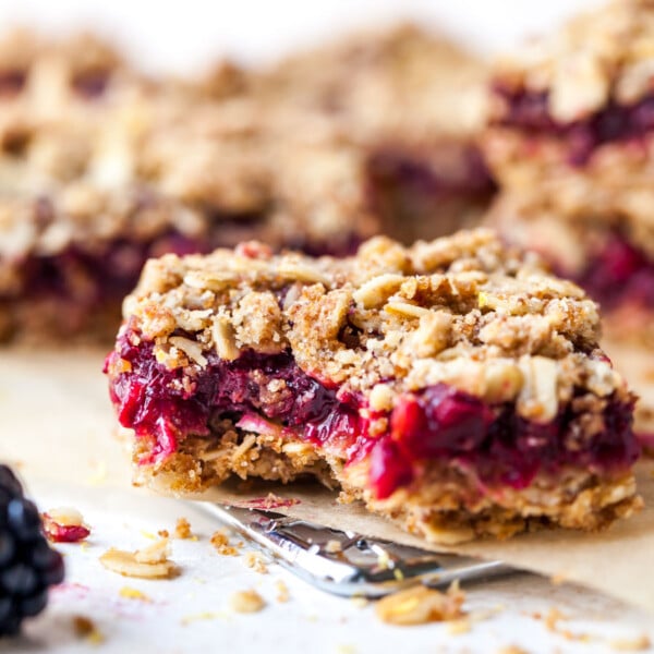 Homemade Nutrigrain Bars with Blackberries and Oats