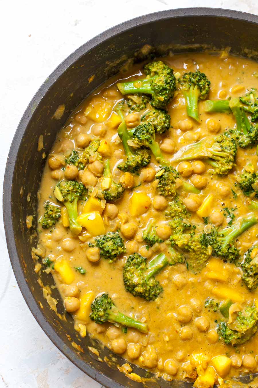 Skillet of Coconut Chickpea Curry