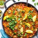 Vegetable Paella with Parsley Oil