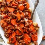 Maple-Spice Roasted Sweet Potatoes with Pecan Praline