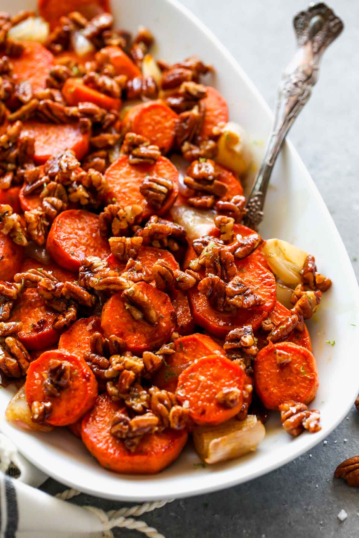 Serving of roasted sweet potato slices