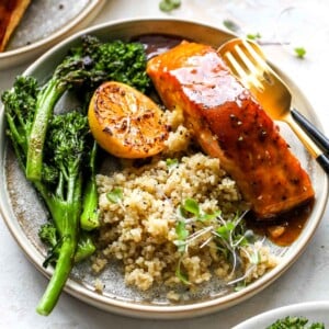 Curried Maple-Mustard Salmon