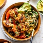 Roasted Veggie Buddha Bowl with Golden Tahini Sauce