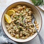 Healthy Tuna and Chickpea Salad with Lemony Dressing
