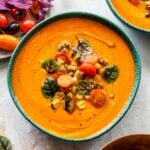 Creamy Tomato Basil Soup (Vegan + 30 Minutes)
