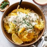 Spaghetti Squash Alfredo (Vegan)