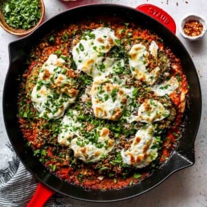 Skillet Eggplant Parmesan