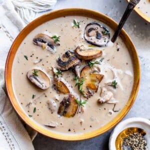 Vegan Cream of Mushroom Soup