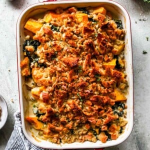 Cheesy Butternut Squash Casserole