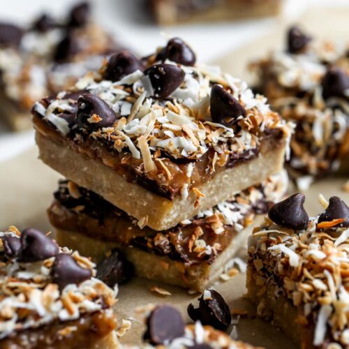 Vegan No-Bake Peanut Butter Magic Bars