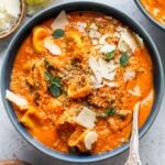 Creamy Spinach Tortellini Soup