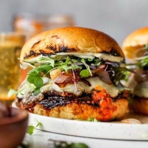 Portobello Burgers with Romesco Sauce