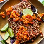 Pecan-Crusted Salmon with Mango Chutney
