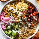 BBQ Ranch Chickpea Quinoa Bowls
