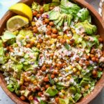 Grilled Corn and Avocado Salad with Harissa Ranch