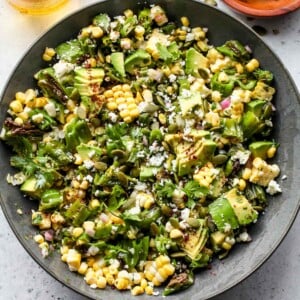 Blistered Shishito and Corn Salad