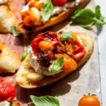 Roasted Tomato Burrata Bruschetta