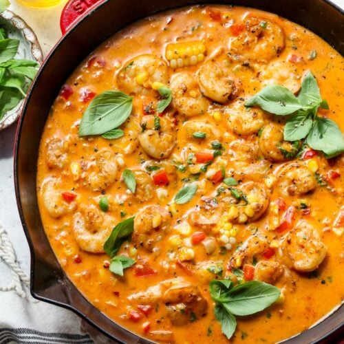 Creamy Coconut Shrimp Skillet