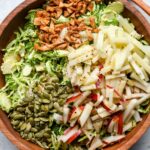 Brussels and Pear Salad with Lemon-Dijon Dressing
