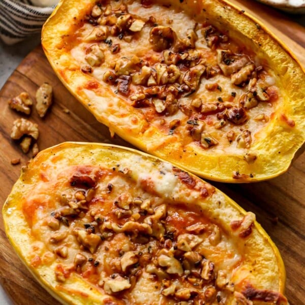 Spaghetti Squash with Creamy Pumpkin Sauce
