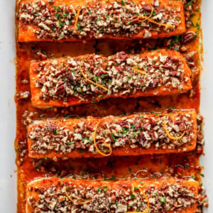 Orange-Maple Glazed Salmon with Pecans