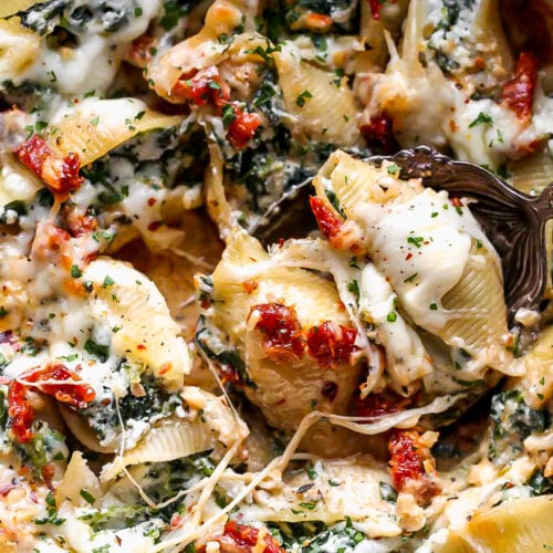 Creamy Sun-Dried Tomato and Ricotta Stuffed Shells