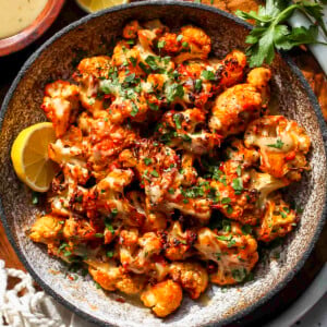 Moroccan Cauliflower with Tahini Honey