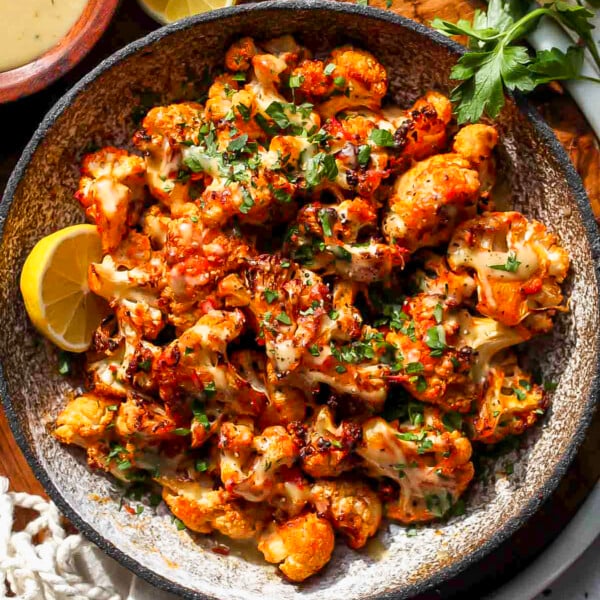 Moroccan Cauliflower with Tahini Honey