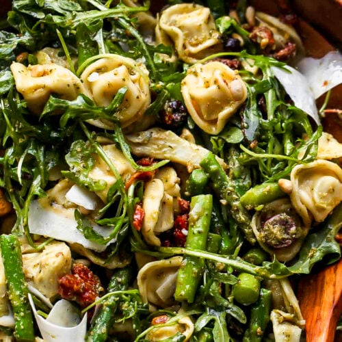 30 Minute Pesto Tortellini Salad