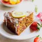 Strawberry-Lemon Cardamom Brunch Cake