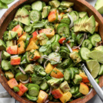 Cucumber Peach Salad