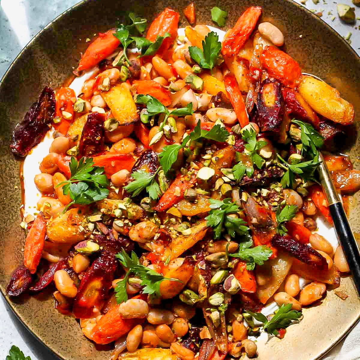 Roasted Carrot and White Bean Salad