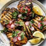 Turmeric Grilled Chicken with Lemon-Radish Salad