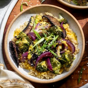 Roasted Veggie Quinoa Bowls (Vegan)