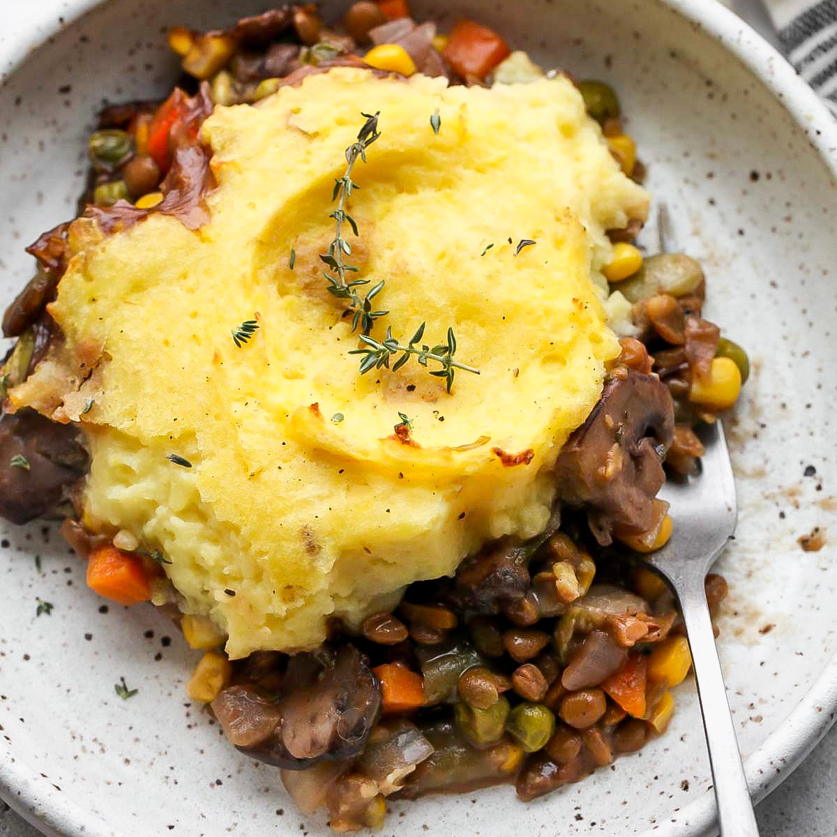 Vegetarian Shepherd's Pie with Lentils