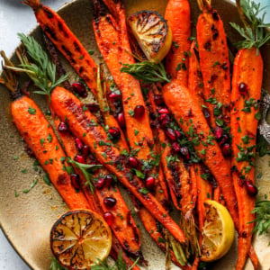 Harissa-Honey Roasted Carrots