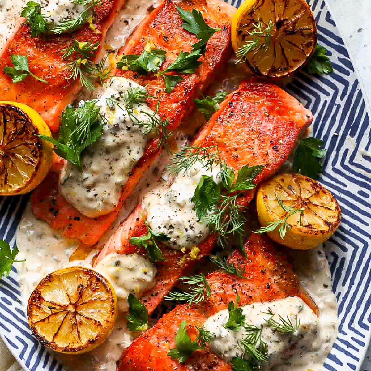 Pan-Seared Trout with Old Bay Remoulade