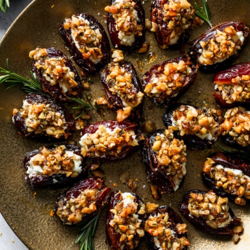 Roasted Goat Cheese Stuffed Dates