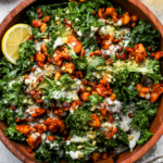 Vegan Kale Caesar with Smoky Tempeh Crumbles