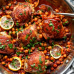 One Pan Moroccan Chicken and Chickpeas