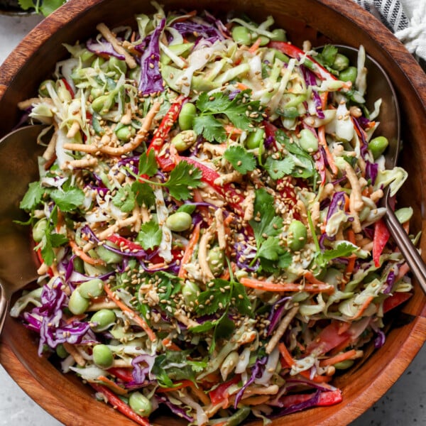 Chopped Asian Salad with Orange-Sesame Miso Dressing