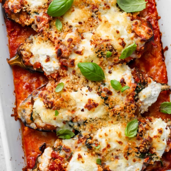 Eggplant Lasagna Boats