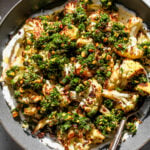 Roasted Cauliflower with Fried Caper Gremolata