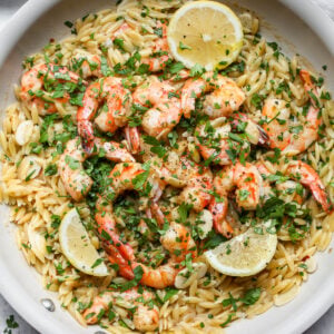 Shrimp Scampi Orzo