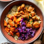 Hot Honey Mustard Chicken Bowls